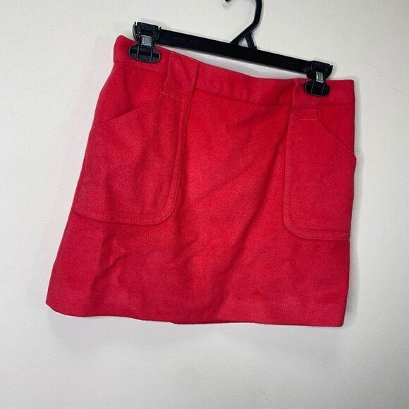 J Crew Pink Wool Blend Mini Skirt Size 2 Pink (J1) - Picture 1 of 5